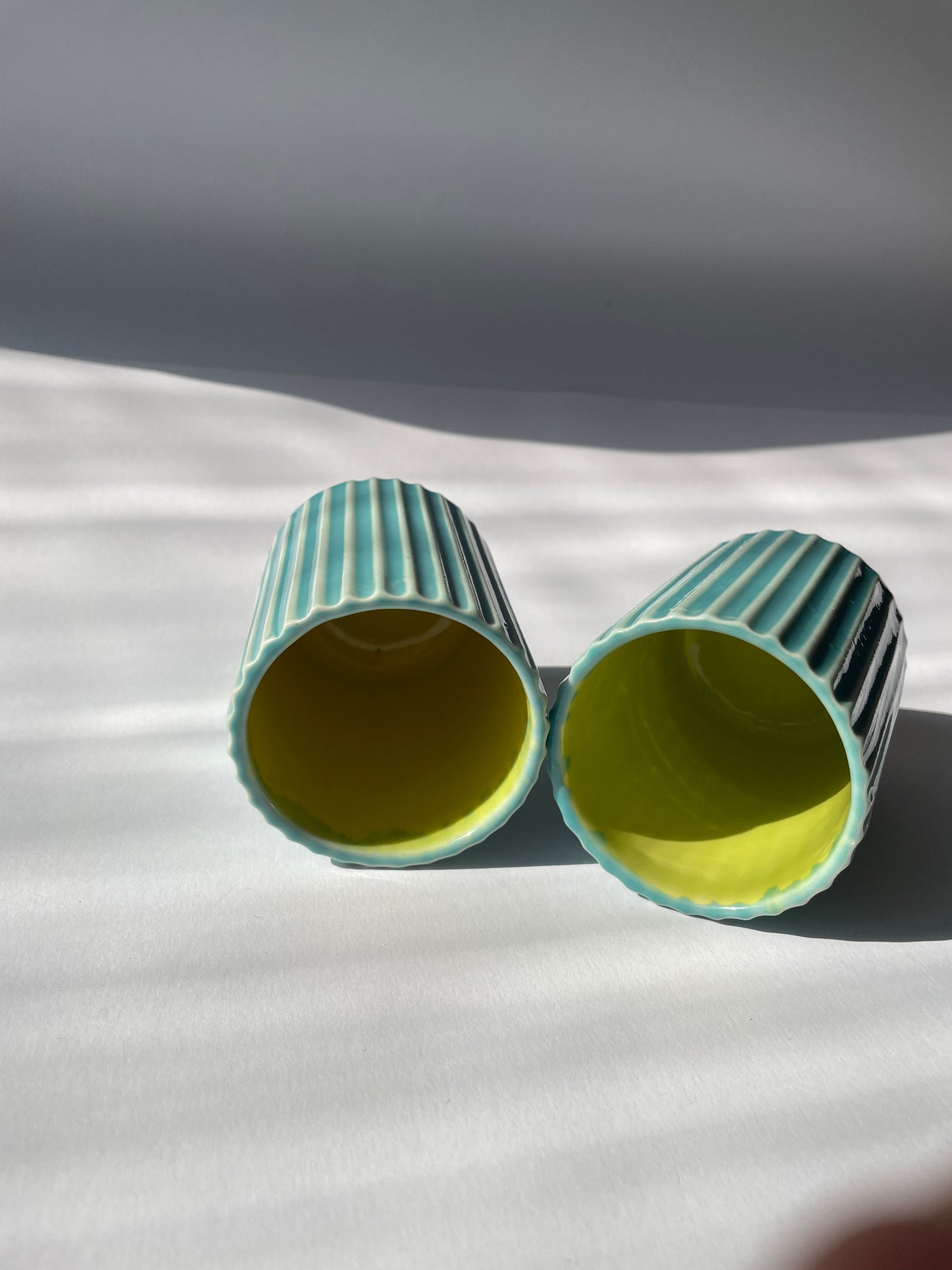 Fluted Summer Sand Mug