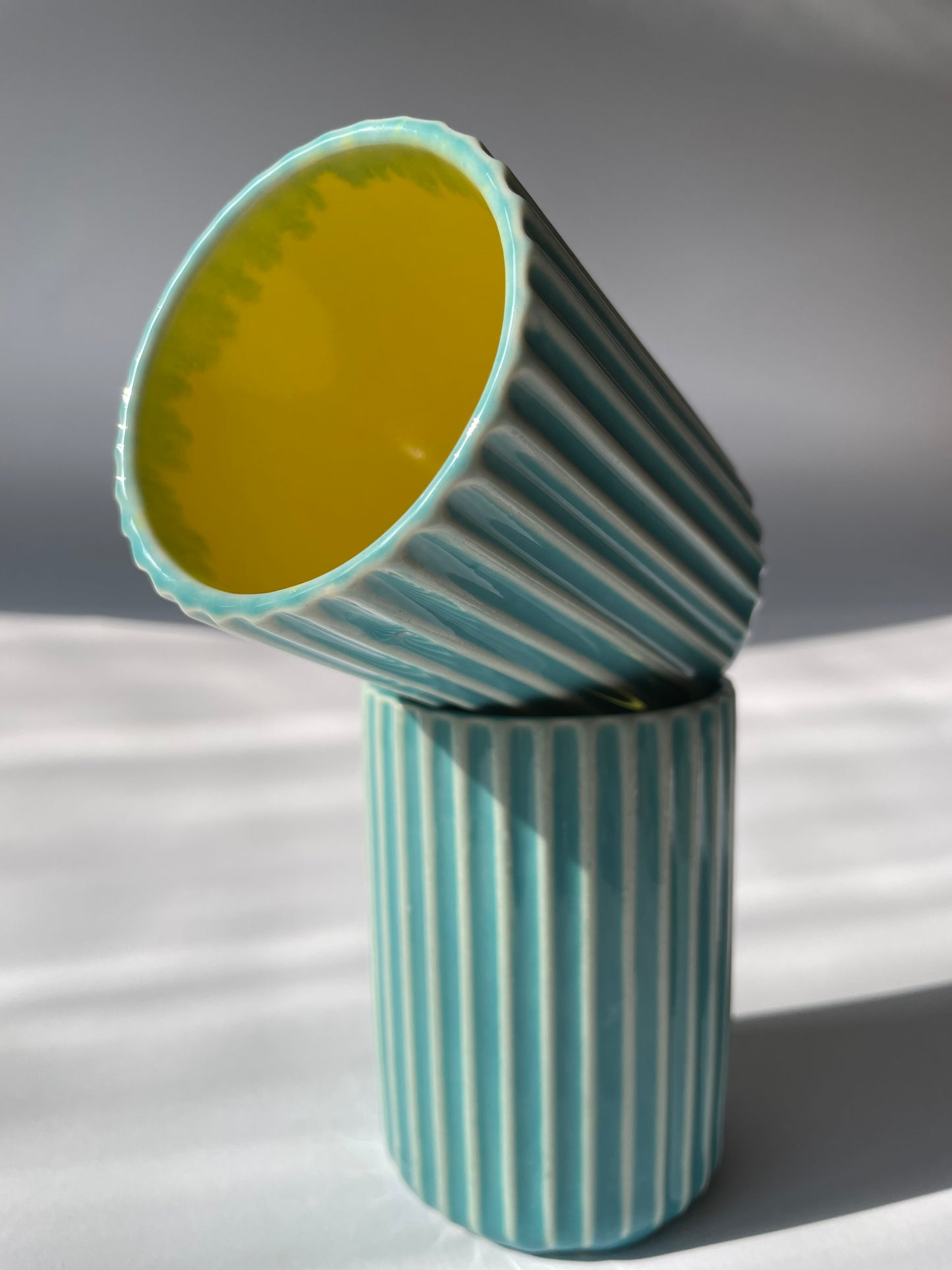 Fluted Summer Sand Mug