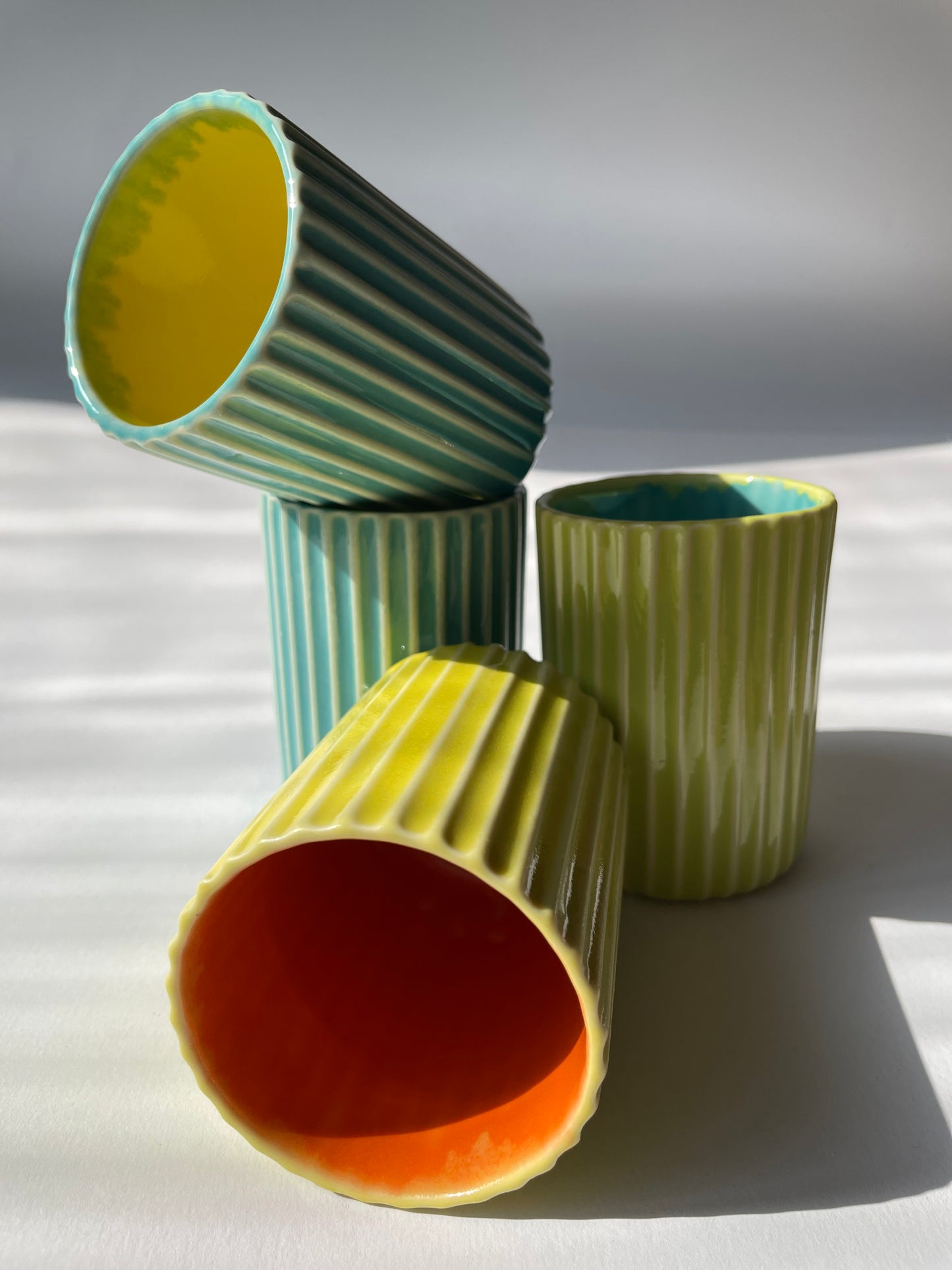 Fluted Summer Sand Mug