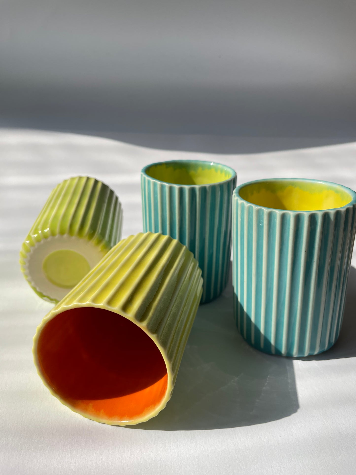 Fluted Summer Sand Mug